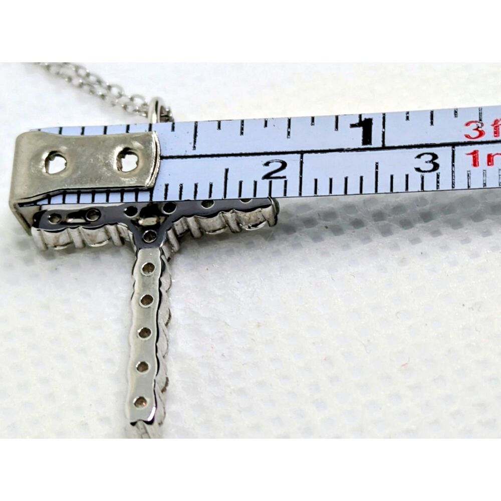 NWT 925 Silver 0.79ct VVS D Moissanite Cross Necklace. GRA Certificate included - Picture 7 of 14